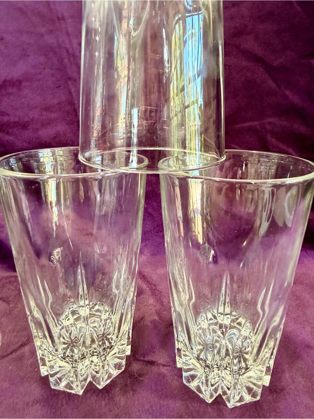 Vintage Mikasa Berkeley Crystal Highball Glasses - Set of 6